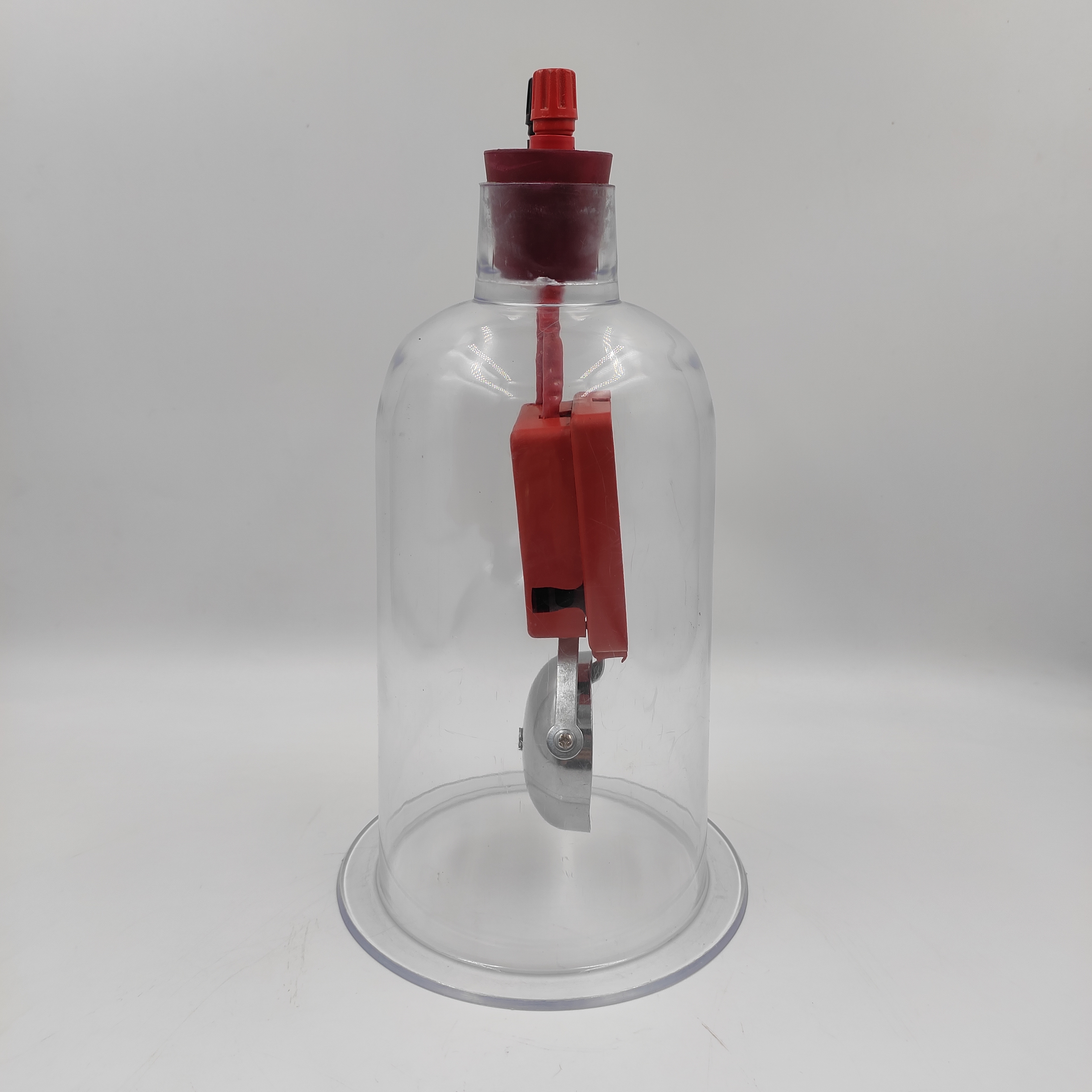 Lexbax Acrylic jar with bell 12V DC Operated Used for educational Experiments,Colleges/Schools Pack of 1