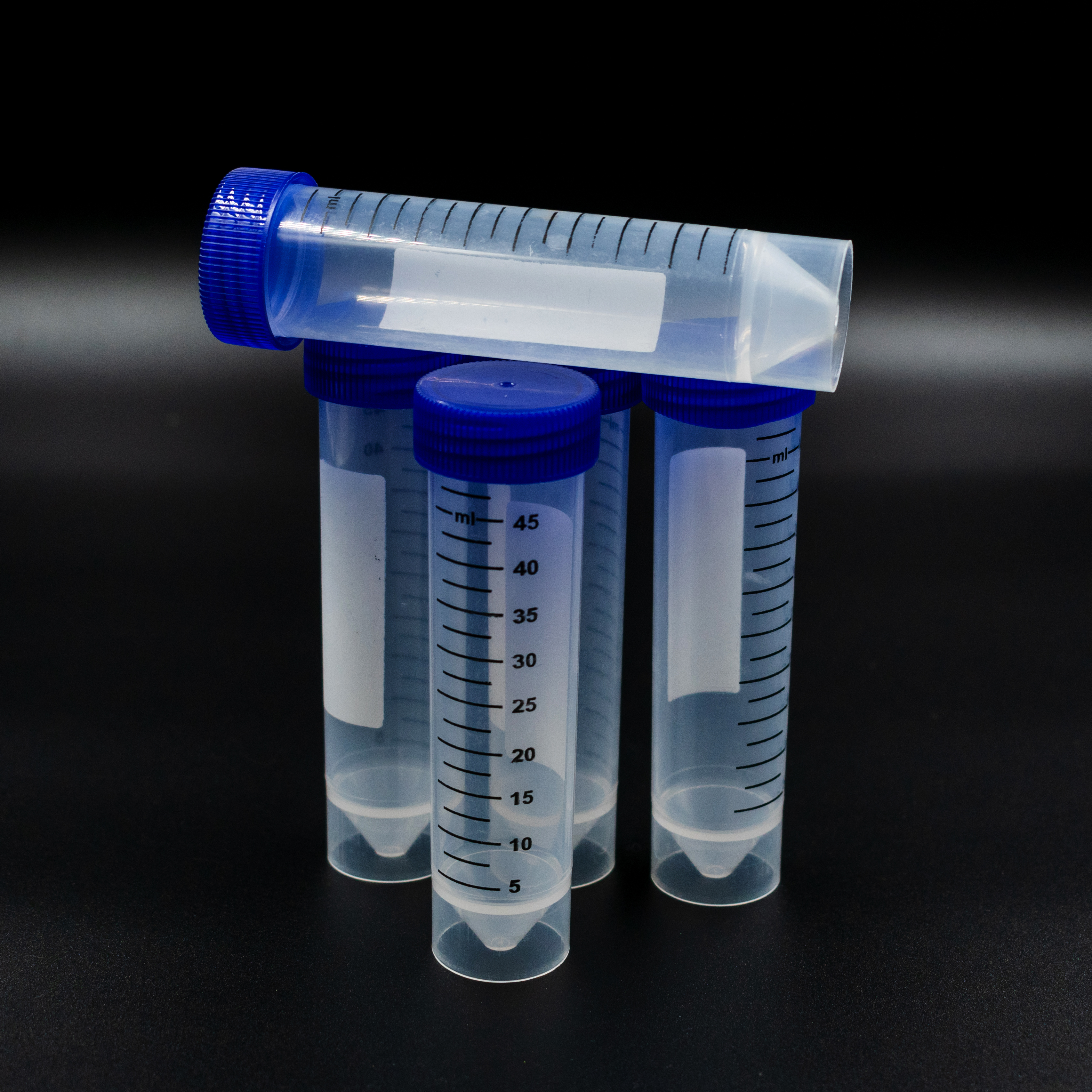 Lexbax 50 ml Rimmed Polypropylene Test Tube Self Standing Pack of 10
