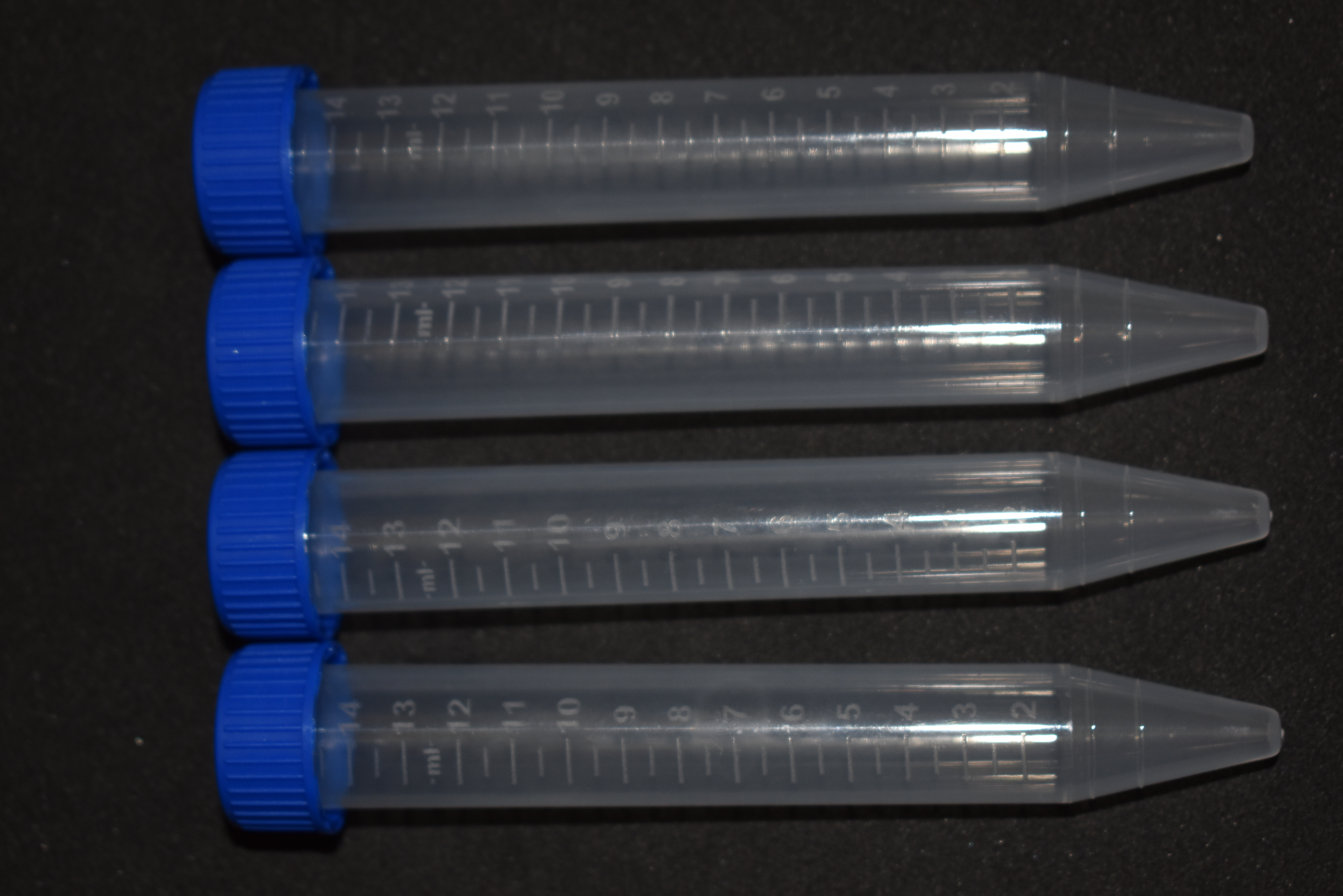 Lexbax 15ml Rimmed Centrifuge tube conical bottom Graduated marking upto 15ml Screw cap Pack of 25pcs