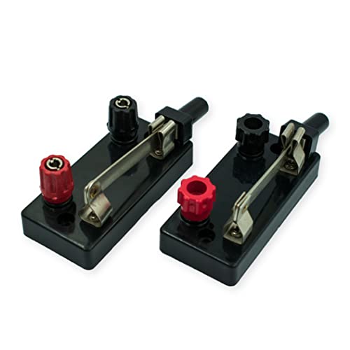 Lexbax Single Pole Single Throw Knife switch with terminal SPST chrome plated MS material plastic base pack of 2pc