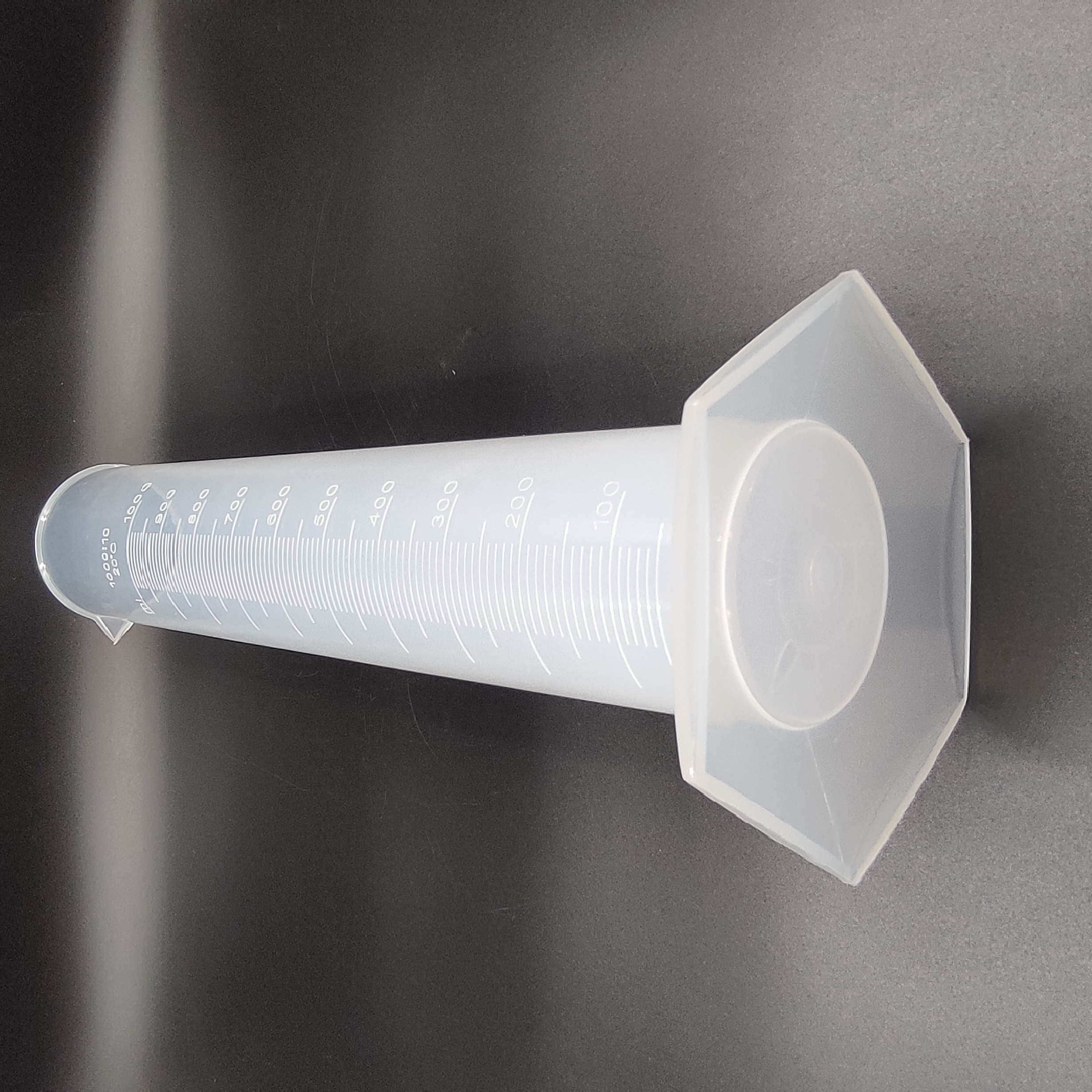 Lexbax PLastic Measuring Cylinder Transparent Graduated 1000ml Polypropylene Material Pack of 3