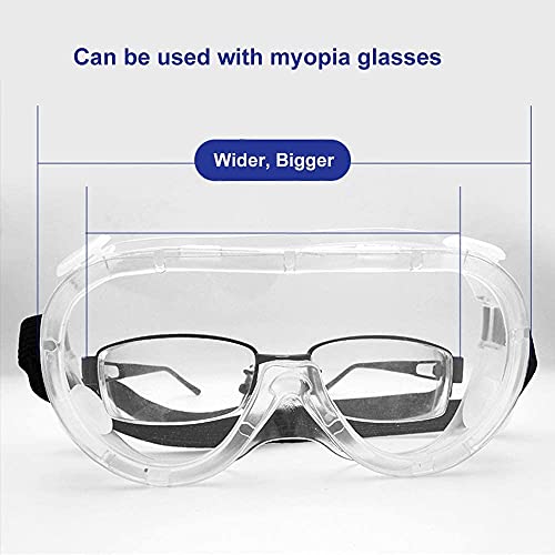 LexBax Anti-Fog Protective Safety goggles for experiments clear class for lab Pack of 1 pc