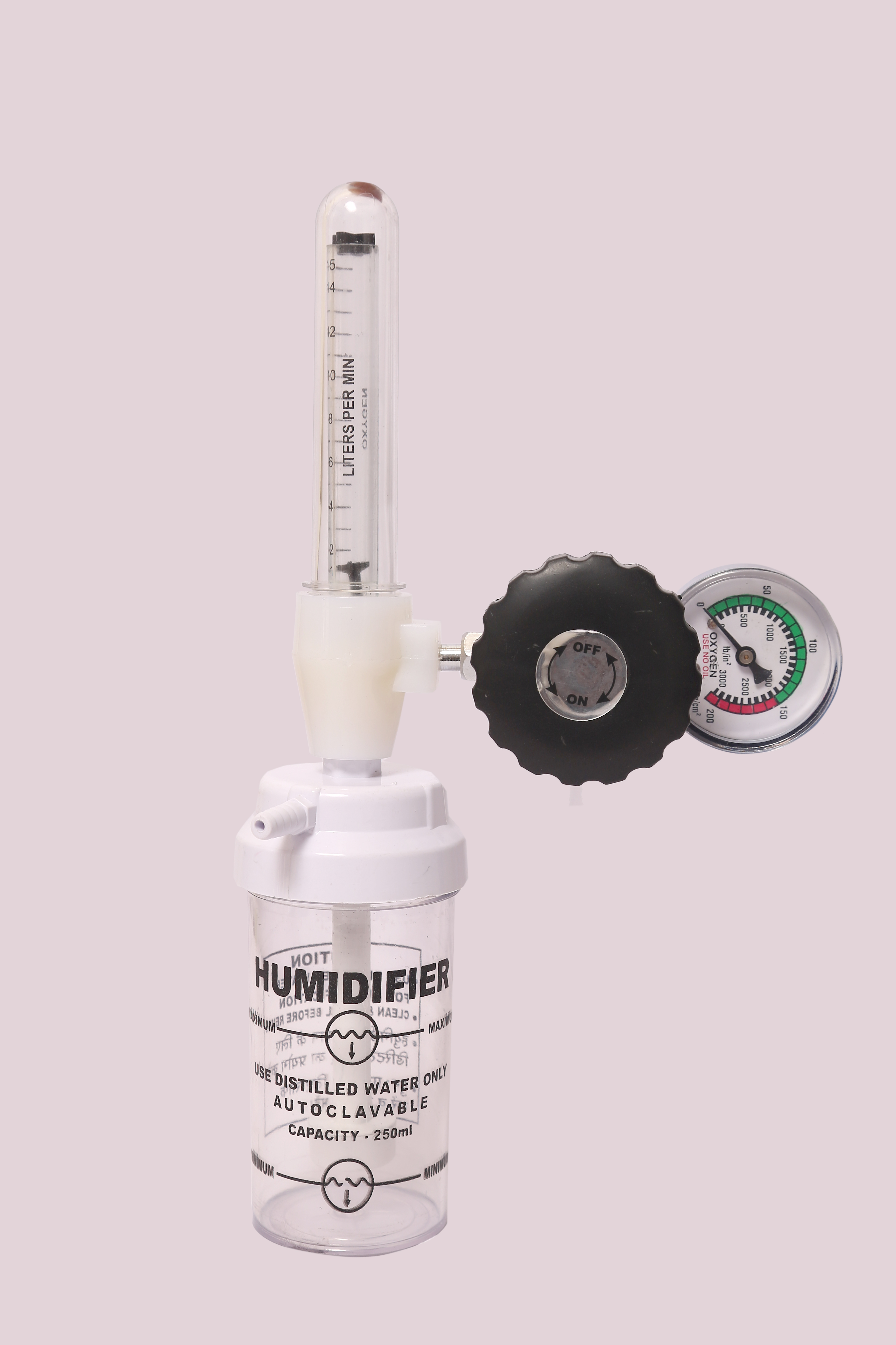 LexBax Oxygen flow meter hospital cyliner use imported model pack of 1