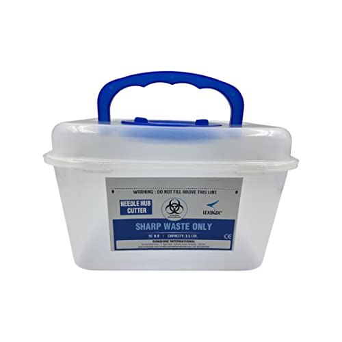 LexBax 3.5 liter needle hub cutter empty container Pack of 1 pc